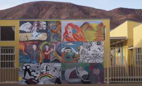 Así vivimos el 25M: Jóvenes entregaron mural artístico a la comunidad de Diego de Almagro 