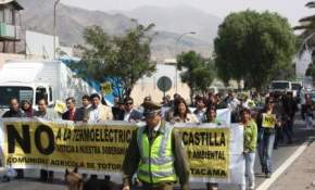 Opositores a Termoeléctrica Castilla presentan recurso de protección