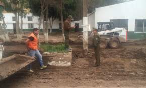 Preocupación en Carabineros: A un mes de la catástrofe no logran limpiar cuartel Copayapu